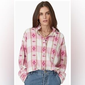 Xirena Jensen shirt NWT pink